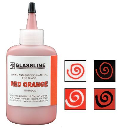 Glassline Red Orange Paint